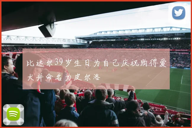 比达尔39岁生日为自己庆祝购得爱犬并命名为皮尔洛